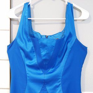 Vince Camuto Royal blue cocktail dress with satin detailing